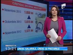 Cresc salariile, cresc şi preţurile