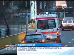 Incendiu puternic în Reşiţa