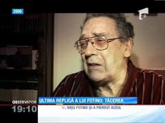 Marele actor Mişu Fotino, condus pe cel din urmă drum