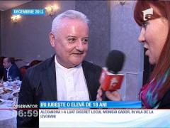 Irinel Columbeanu se iubeşte cu o tânără de 18 ani
