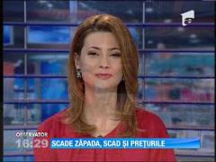 Iarna se ţine doar pe culmi înalte