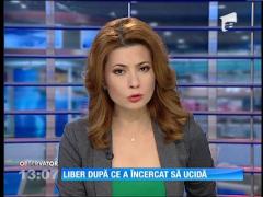 Liber după ce a încercat să-şi ucidă soţia