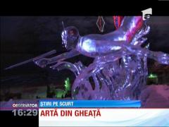 Expoziţie de sculpturi impresionante din gheaţă, în Rusia