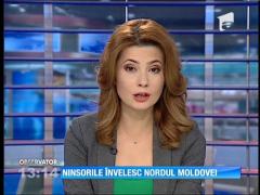 Ninsorile învelesc nordul Moldovei