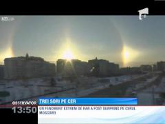 Fenomen spectaculos surprins în Moscova