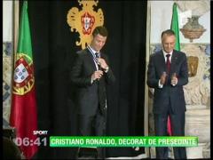 Cristiano Ronaldo, decorat de preşedinte