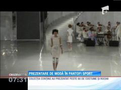 Karl Lagerfeld, prezentare de modă în pantofi sport