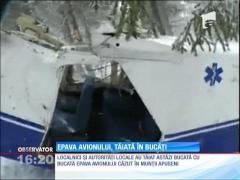 Epava avionului a fost tăiată în bucăţi