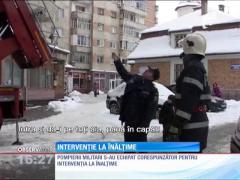 Intervenție la înălțime în Bistrița. Adio, țurțuri!