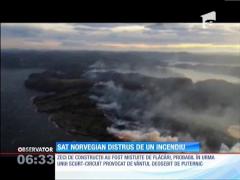 Incendiu devastator în Norvegia! 90 de locuinţe au fost mistuite de flăcări