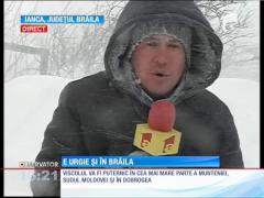 Cod roșu de viscol si ninsori în Brăila