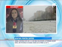 Sfaturi pentru şoferi în condiţii de iarnă extremă