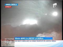 Polul Nord e în Brăila. Oamenii topesc zăpada, ca să-și potolească setea