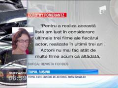 Revista Forbes a realizat LISTA RUŞINII pentru actorii bine plătiți