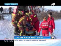 Accident cu 12 răniți pe un drum naţional din judeţul Mureş