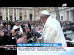 Papa Francisc "s-a făcut rocker": a apărut pe coperta revistei ”Rolling Stone”