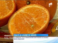CAMERA ASCUNSĂ. Gerul aspru îngheaţă legumele şi fructele pe tarabe