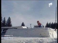 Show pe pârtia din Păltiniș. A început Campionatul Naţional de Freestyle