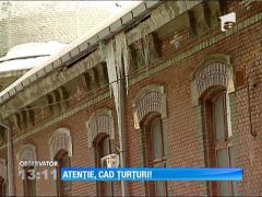 Ţurţurii, armele mortale de deasupra trotuarelor