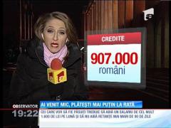 Cei cu venituri mici vor putea plăti rate scăzute la bancă timp de doi ani