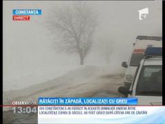 Rătăciţi în zăpadă, localizaţi cu greu