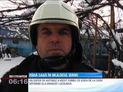 Un incendiu a lăsat pe drumuri pe o bătrână de 80 de ani