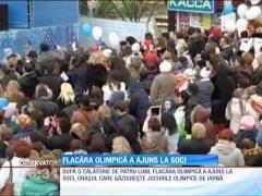 Flacăra Olimpică a ajuns deja în Soci!