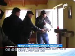 Înzăpeziţi de o săptămână, localnicii din Pântecani au primit ajutoare de la jandarmi