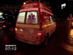 Doi tineri au fost loviţi în plin de un taximetru, pe o trecere de pietoni din Capitală