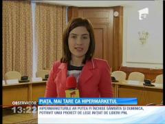 Hipermarketurile ar putea fi închise sâmbăta şi duminica