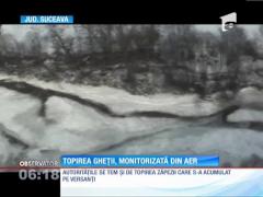 Topirea gheţii, monitorizată din aer