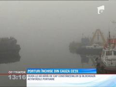Porturi închise din cauza ceţii în Constanţa