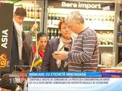 Mâncare cu etichetă mincinoasă