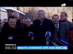 Ministrul german al agriculturii, Hans Peter Friedrich, a demisionat