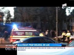 Un bolid de peste două sute de mii de euro s-a făcut praf pe un bulevard din Capitală