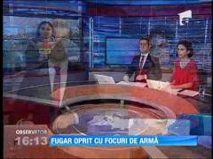 Un bărbat a fost oprit cu focuri de armă de poliţiştii de la Rutieră