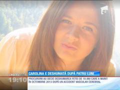 Carolina, eleva moartă după ce s-a prăbuşit la şcoală, a fost deshumată