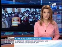 Acord de pace pentru a stopa violenţele sângeroase din Ucraina