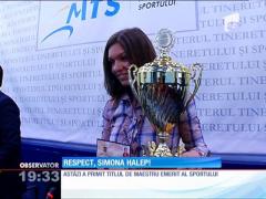 Simona Halep, maestru emerit al sportului românesc, la doar 22 de ani