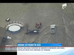 Vreme extremă în SUA: Zapadă, tornade şi inundaţii