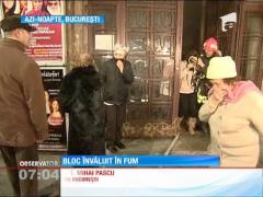 Incendiu în subsolul unui bloc din centrul Bucureştiului