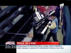 Special! Micul pianist din... magazin!