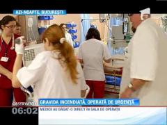 Gravidă incendiată din cauza vinului