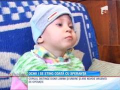 Ochii unui copil se sting odată cu speranţa