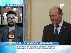 Avem Guvern! 17 miniştri noi au depus, în urmă cu o oră, jurămîntul în faţa lui Traian Băsescu
