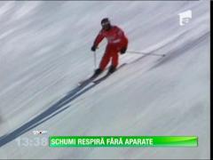 Schumacher îşi schimbă expresia feţei şi îşi mişcă mâinile!