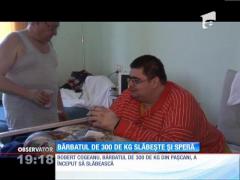 Bărbatul de 300 de kiolograme a început să slăbească