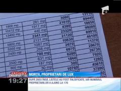 Mai mulţi morţi din Suceava au fost folosiţi pentru tranzacţii ilegale de milioane de euro