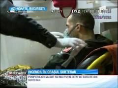 Incendiu în "oraşul subteran"! Peste 20 de oameni ai străzii la un pas să ardă de vii