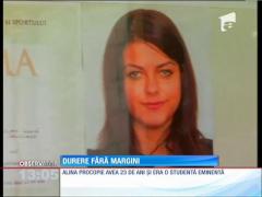 Alina Procopie avea 23 de ani şi era o studentă eminentă